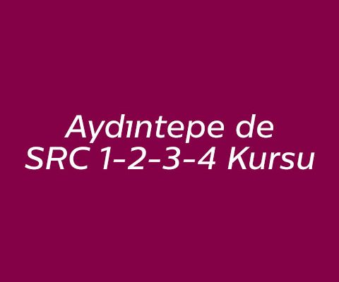 Aydıntepe SRC Belgesi