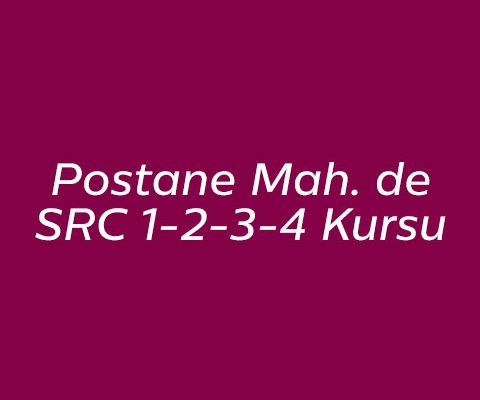 Postane Mahallesi SRC Belgesi