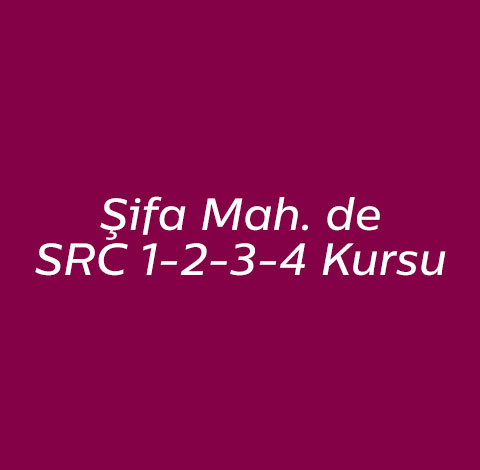 Şifa Mahallesi SRC Belgesi