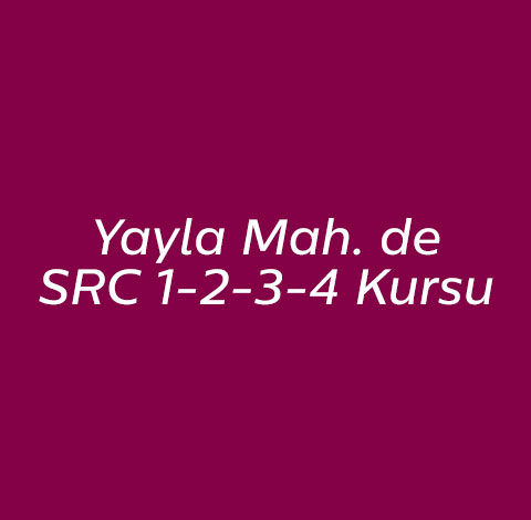 Yayla Mahallesi SRC Belgesi
